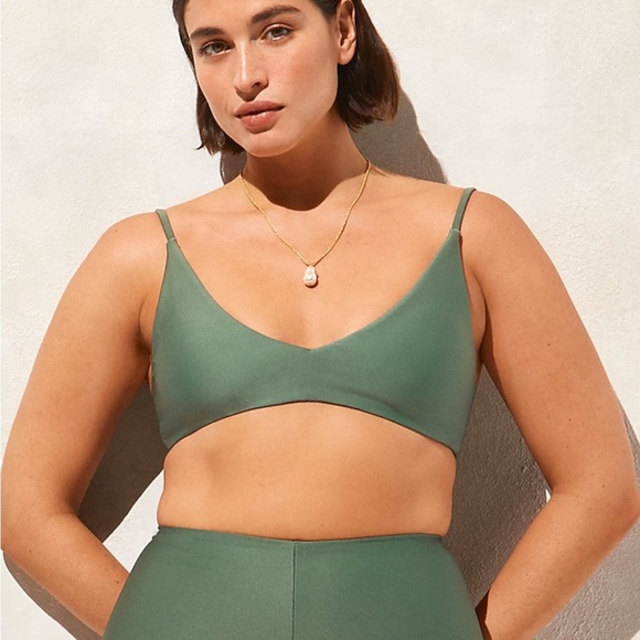 J crew simply sage Lana bikini top in Classic Sculpt™ - Picture 5 of 6
